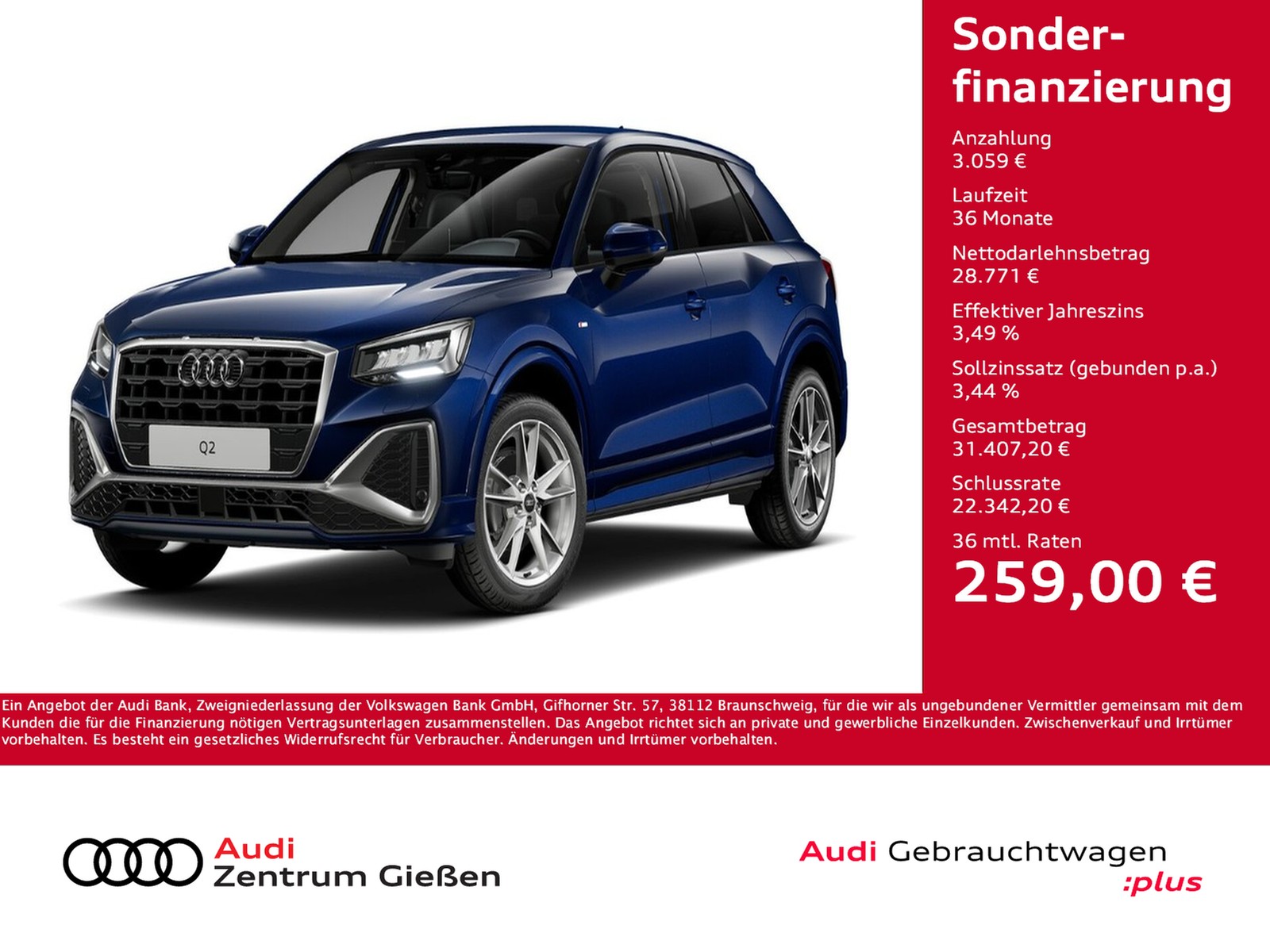 Q2 35 TFSI S-tronic S line Assistenzpaket Kamera Navi