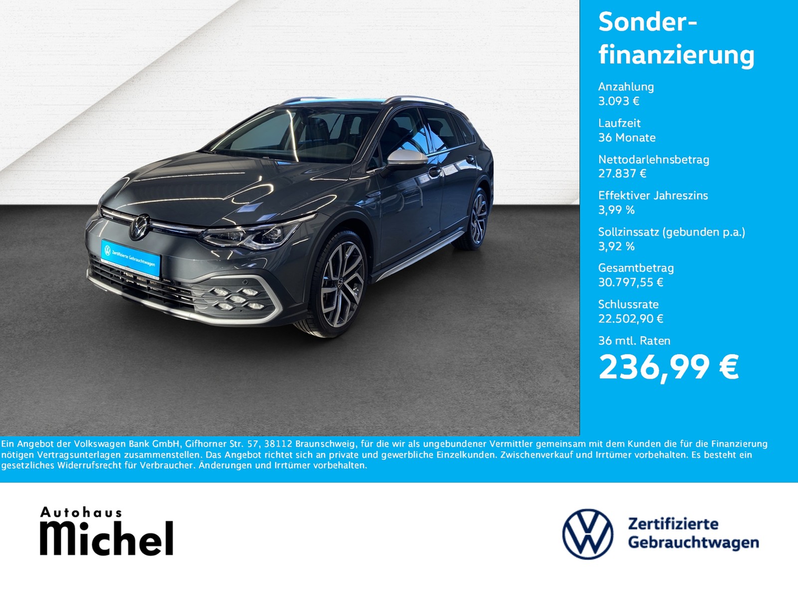 Golf 8 Variant TDI DSG 4M Alltrack IQ-Light DCC Standh.HarmannKardon